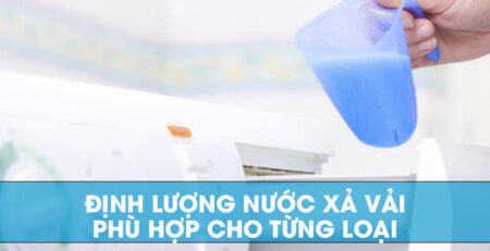 Định lượng nước xả vải phù hợp cho từng loại quần áo?