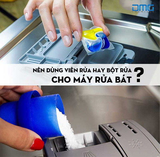 Nên dùng viên rửa bát hay bột rửa bát để vừa sạch vừa an toàn